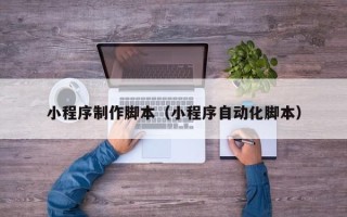 湖北小程序制作脚本（小程序自动化脚本）